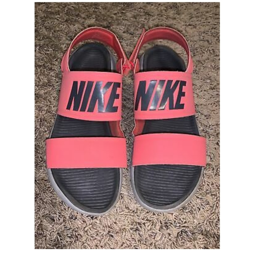 Nike Tanjun Sandals Coral Amber Glow Sz 11